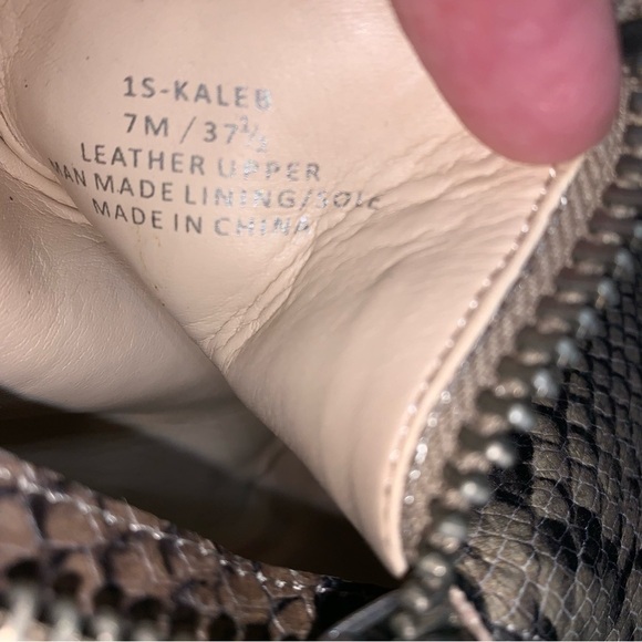 1. State Beige Kaleb Wedge Snake Ankle Booties - Picture 4 of 11